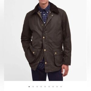 Barbour Ashby Waxed Jacket, Men’s XL, Olive Green, Only worn a dozen times!